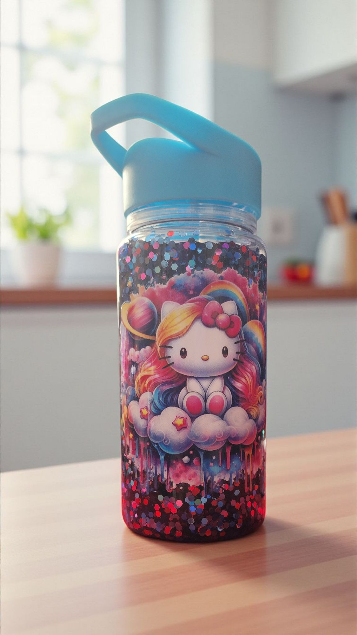 Young Kitty Snowglobe Sippy Tumbler
