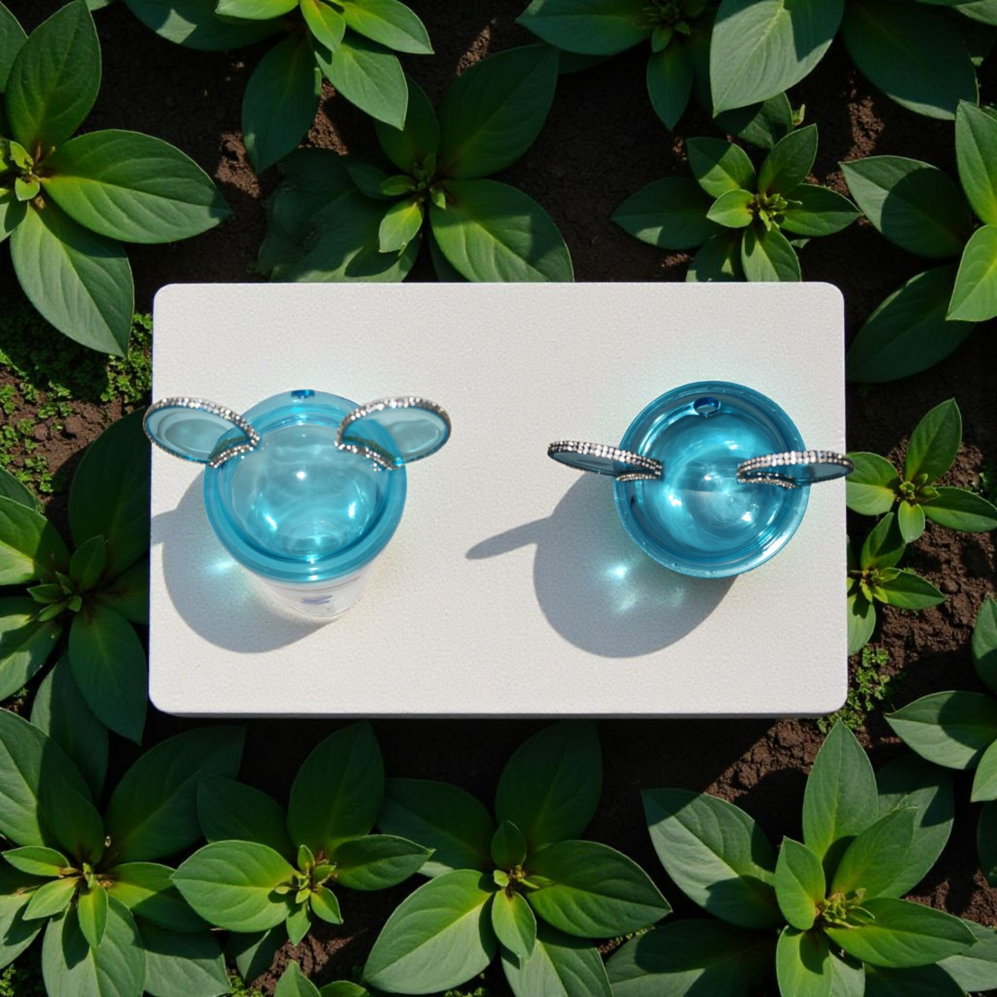 Blue Mouse "love" Ear Cup