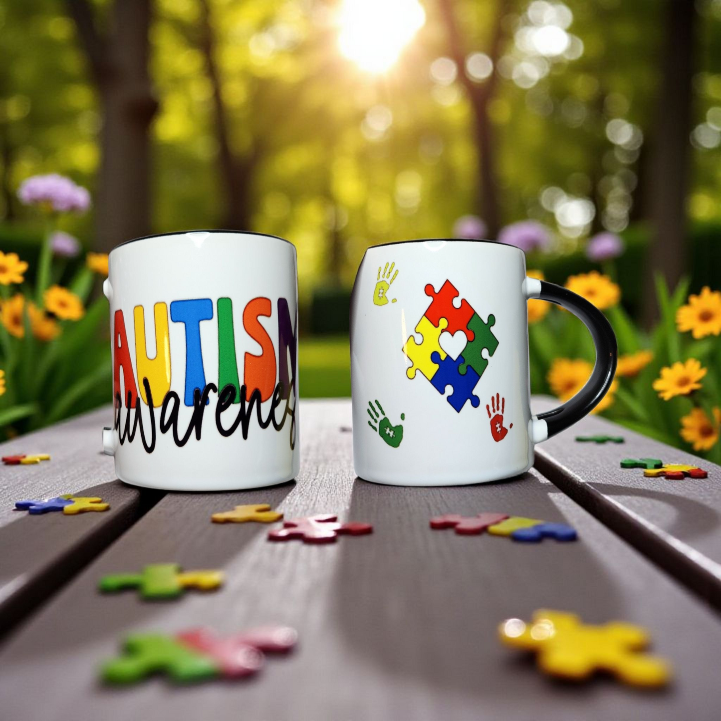 Autism Awareness Puzzle Themed 11 oz Mug