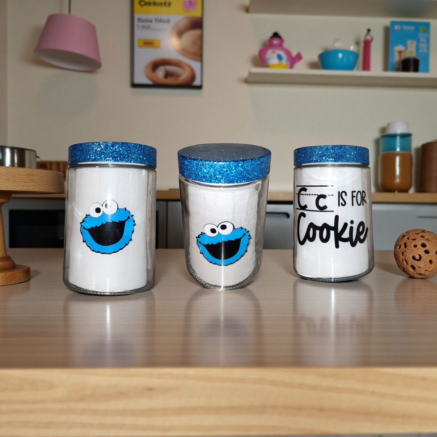 C is for Cookie Jar with Glittered Lid