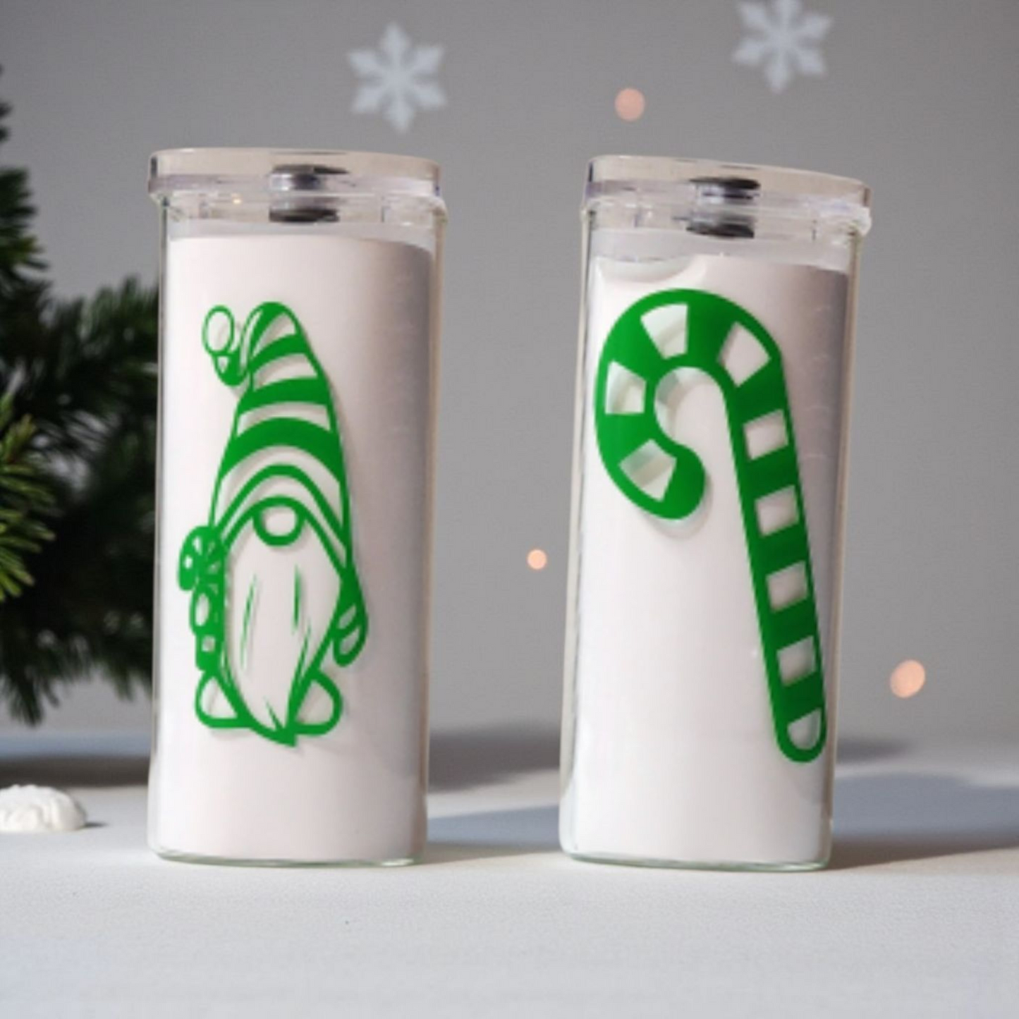 Green Gnome and Candy Cane Design