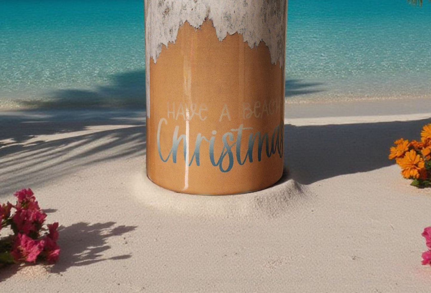 "Have a Beachy Christmas" Tumbler