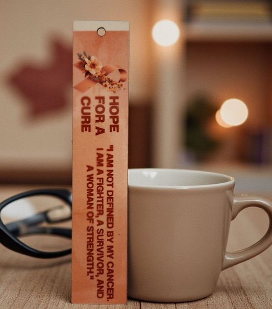 "Hope for a Cure" with quote Bookmark
