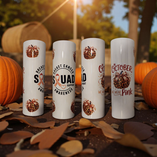 Breast Cancer Awareness Theme Tumbler