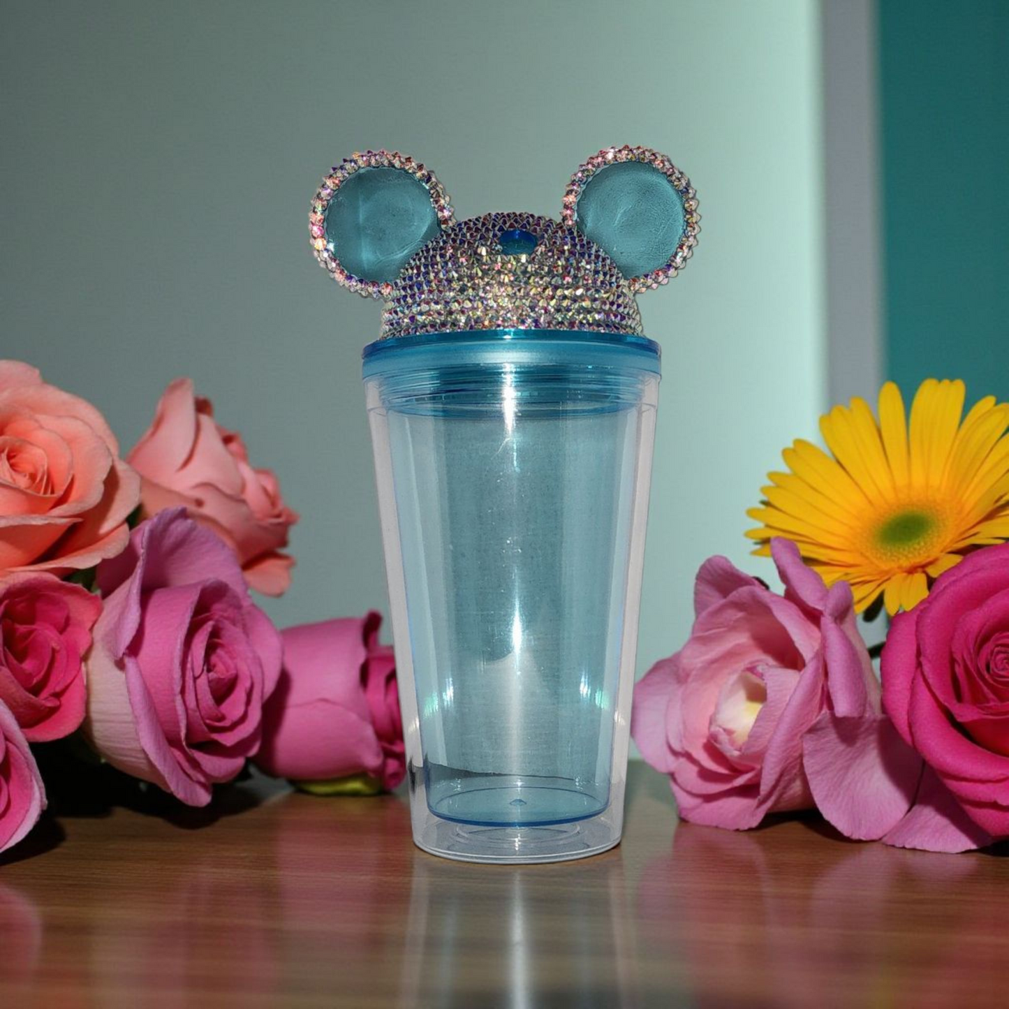 Rhinestone Mouse Ear Top Cup