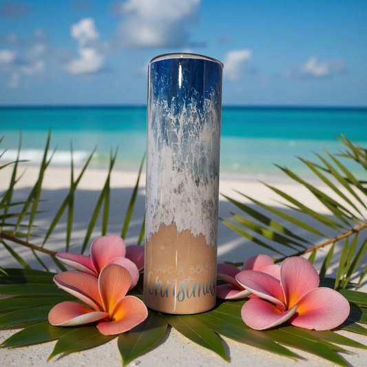 "Have a Beachy Christmas" Tumbler