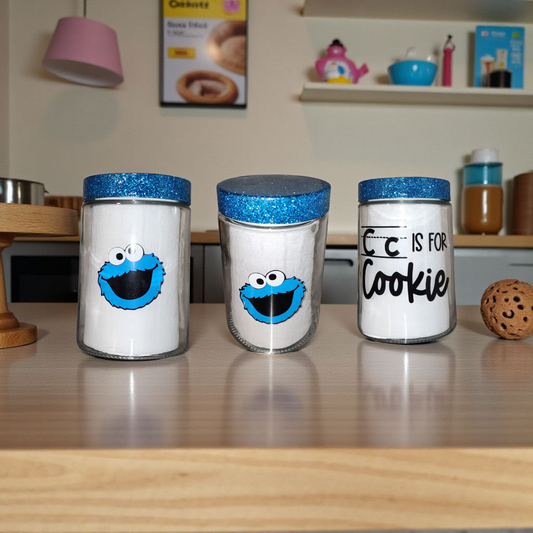 C is for Cookie Jar with Glittered Lid