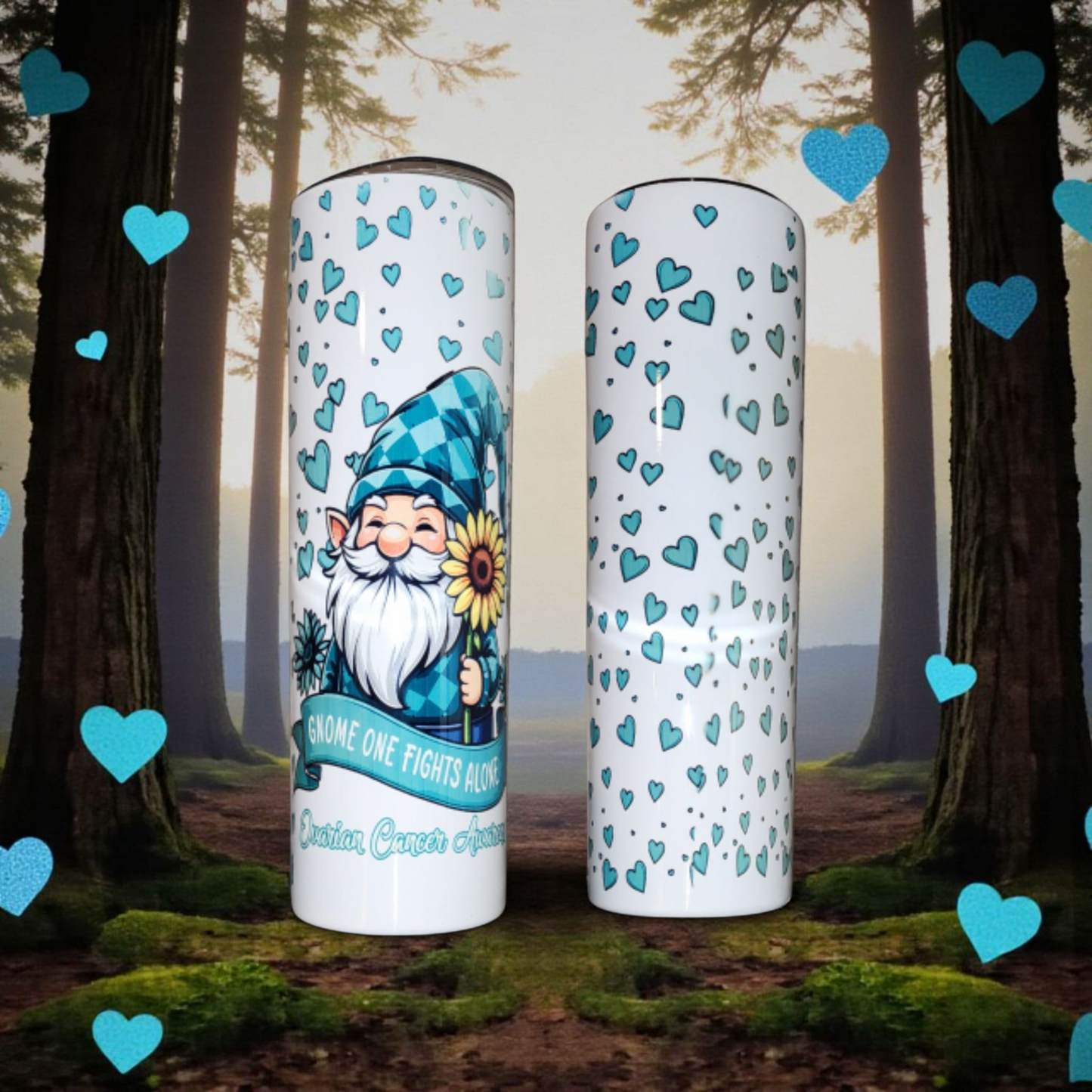 "Gnome One Fights Alone" Ovarian Cancer Awareness