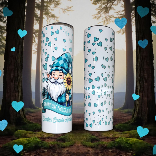 "Gnome One Fights Alone" Ovarian Cancer Awareness