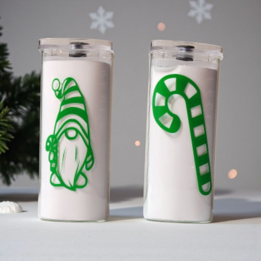 Green Gnome and Candy Cane Design