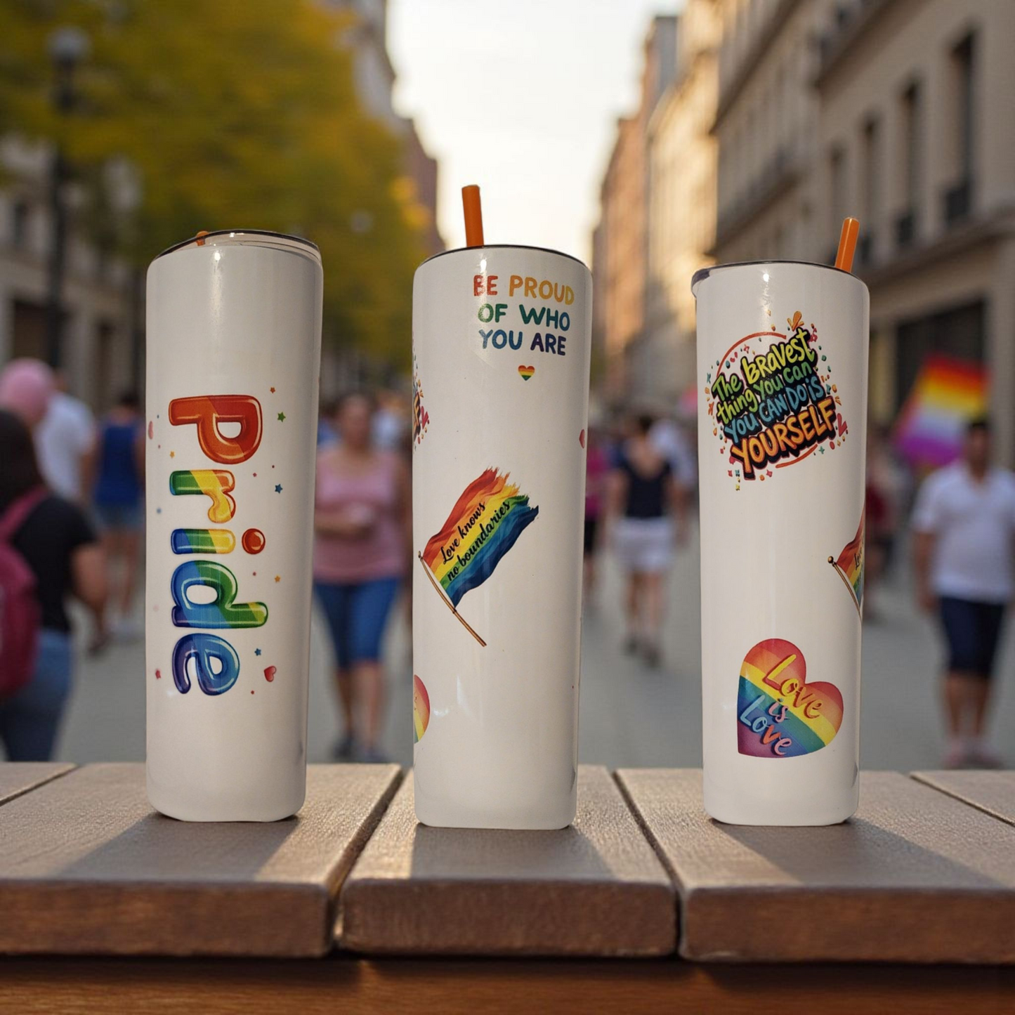 Pride Theme with Quotes Tumbler
