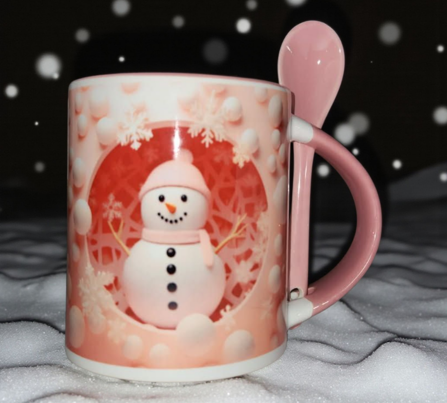 3D Snowman Globe 11 oz Mug