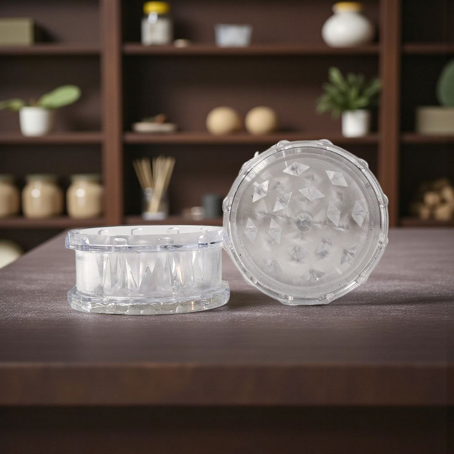 Acrylic Hand Muller Tobacco Grinder