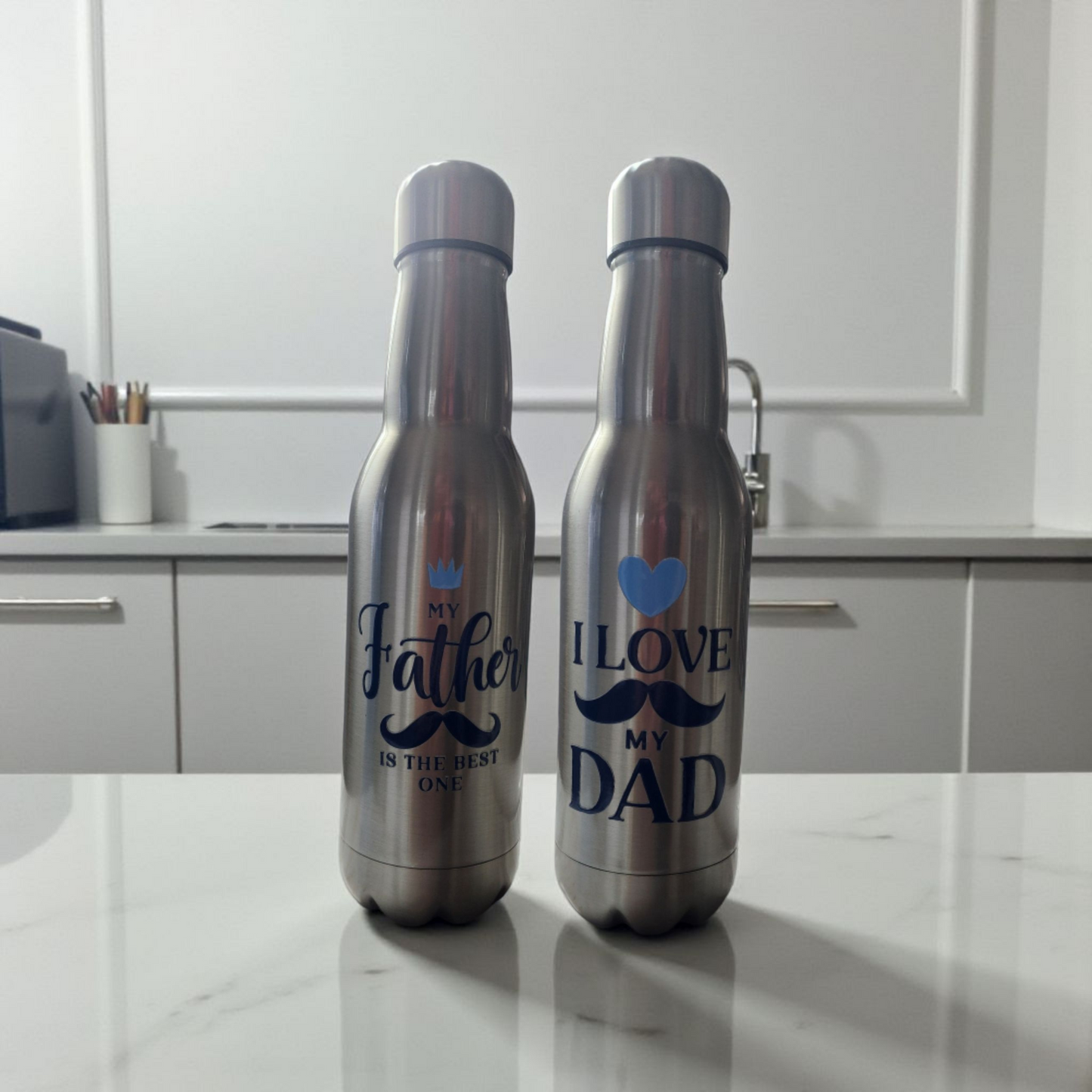 "My Father is the Best One and I Love My Dad" Beer Bottle