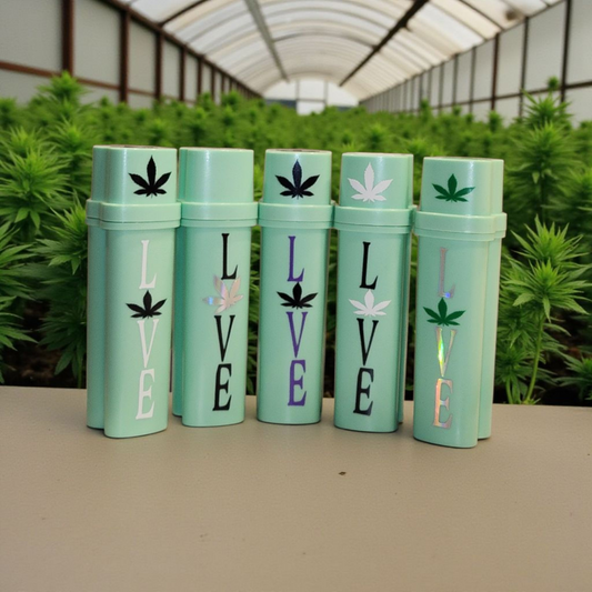 Lighter and 2 Pre-Roll Cigarettes Holder