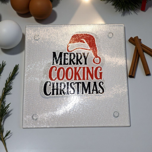 "Merry Cooking Christmas" Cutting Board