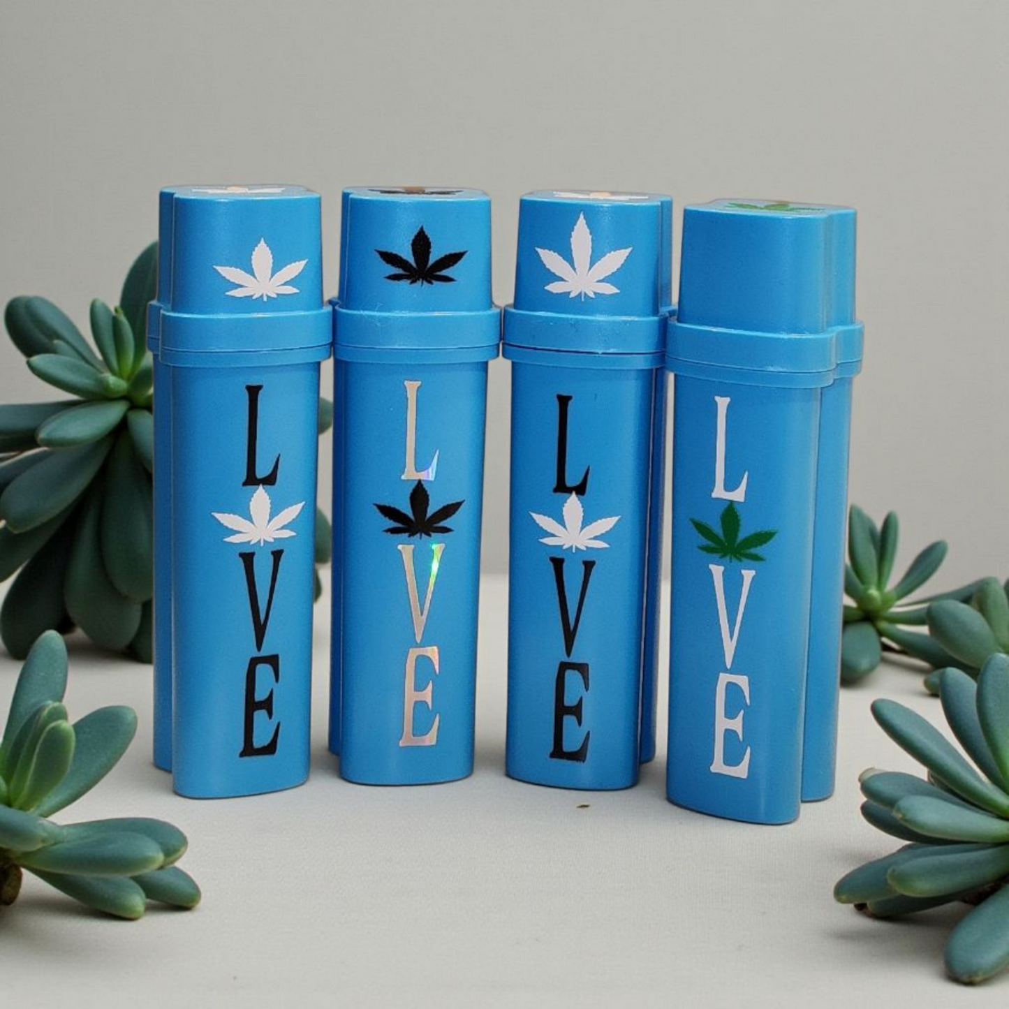 Lighter and 2 Pre-Roll Cigarettes Holder