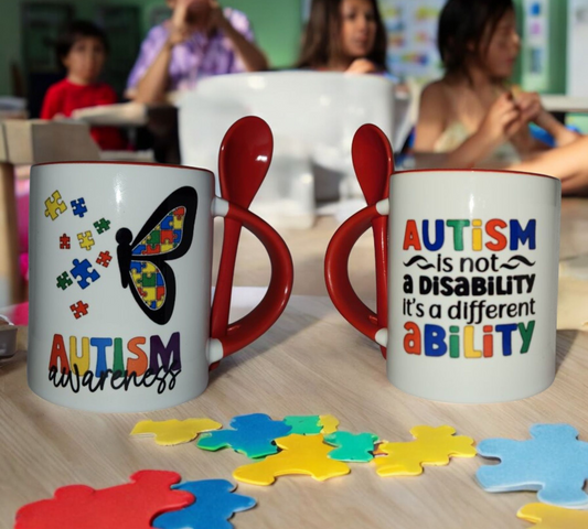 Autism Theme with Quote 11 oz Mug
