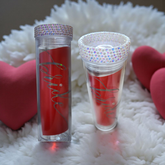 "bride" with white pearls lid