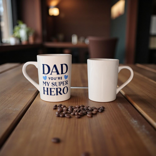 "Dad you're my super hero" 15 oz Mug