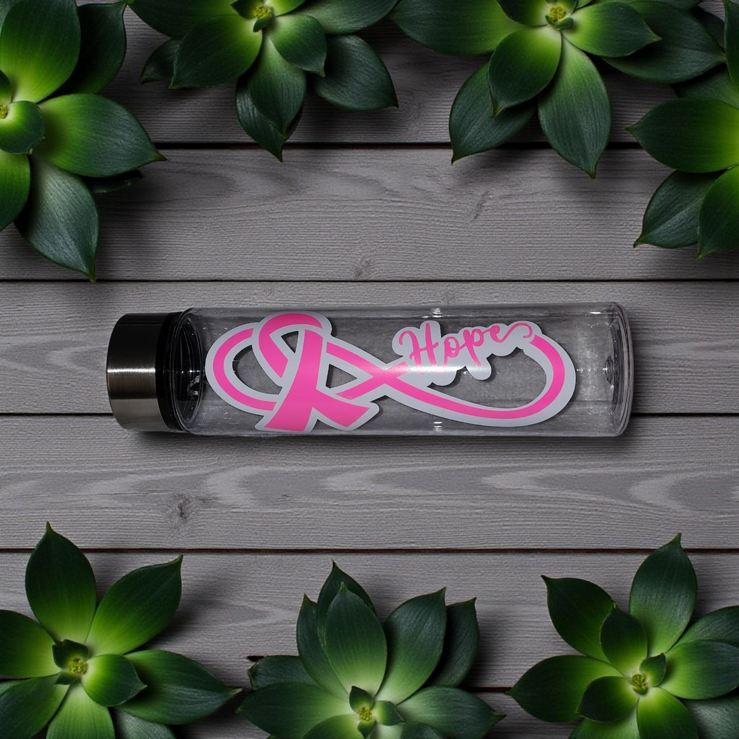 Breast Cancer Hope with Ribbon